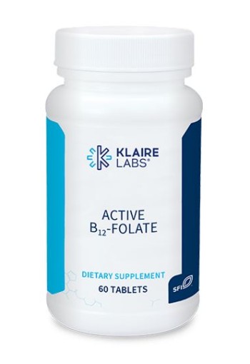 Klaire Labs Vitamine B12 folaat actief (60 Tabletten)