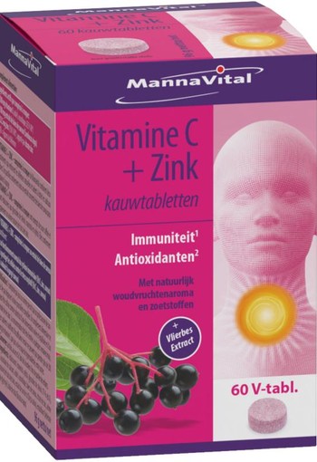Mannavital Vitamine C plus zink (60 Tabletten)