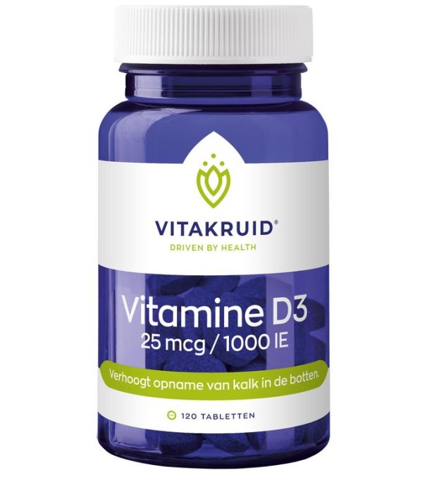 Vitakruid Vitamine D3 25 mcg / 1000 IE (120 Tabletten)