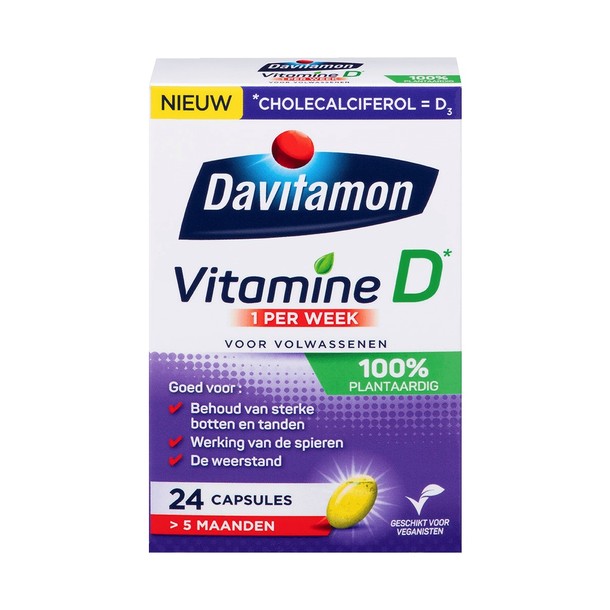 Davitamon Davitamon Vitamine D3 Vegan | 1 Per Wk - 100% Plantaardig