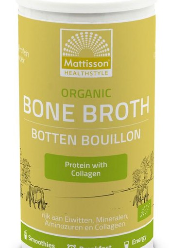 Mattisson Organic beef bone broth botten bouillon bio (180 Gram)
