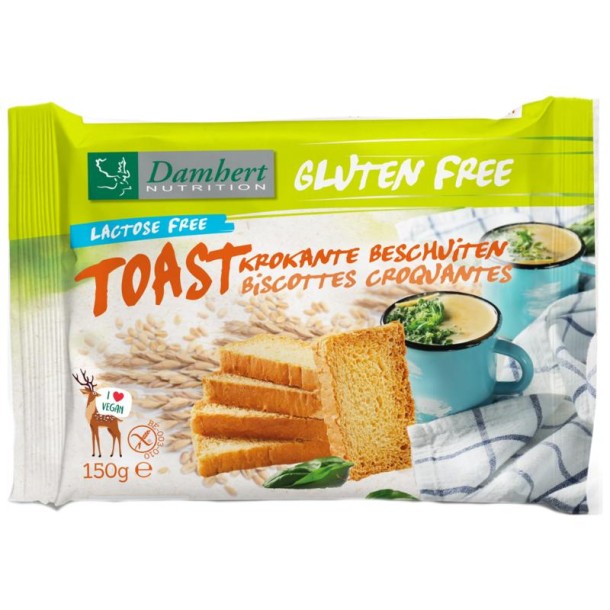 Damhert Toast glutenvrij (150 Gram)