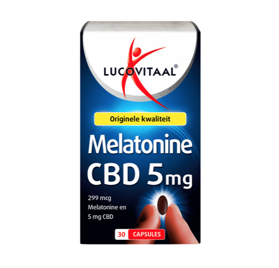 Lucovitaal Melatonine CBD 5 mg 30 capsules