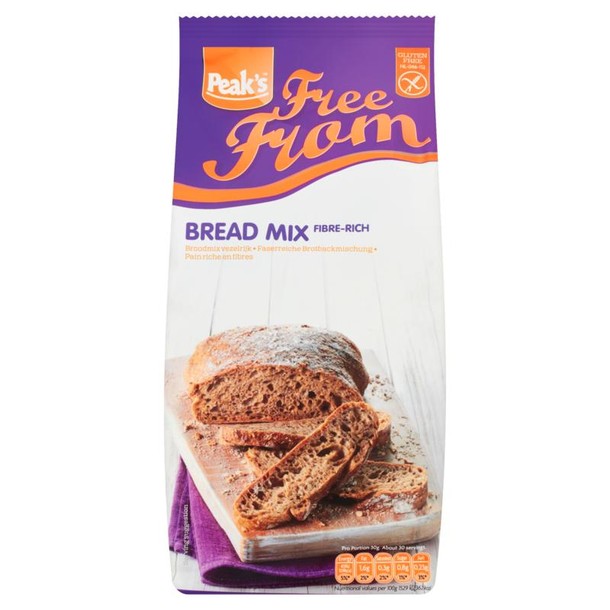 Peak's Broodmix vezelrijk glutenvrij (900 Gram)