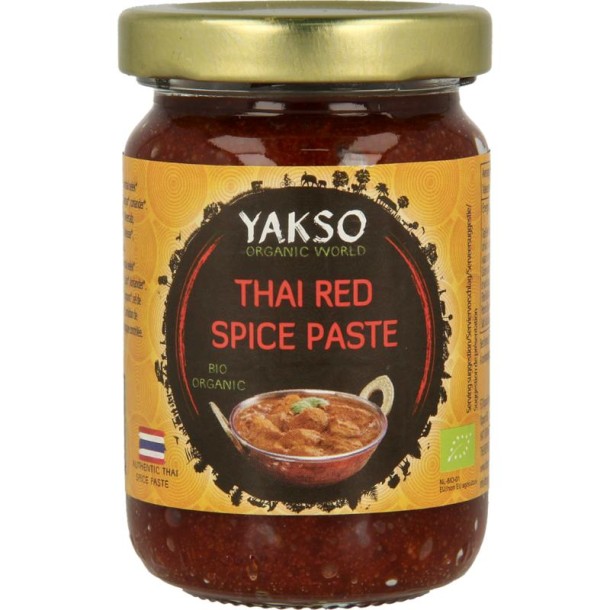 Yakso Thai red curry paste (bumbu bali) bio (100 Gram)