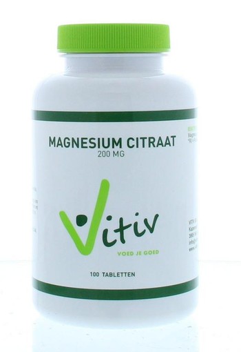 Vitiv Magnesium citraat 200mg (100 Tabletten)