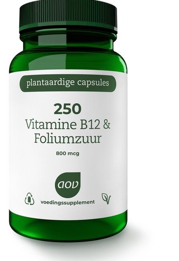 AOV 250 Vitamine B12 & foliumzuur (60 Vegetarische capsules)