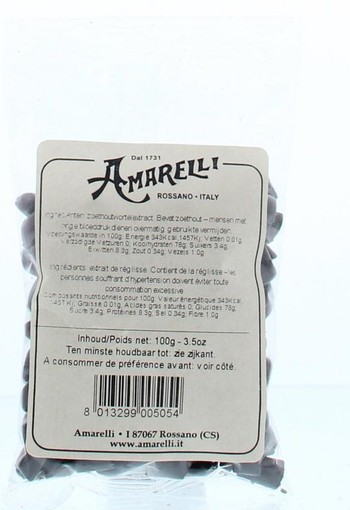 Amarelli Laurierdrop zakje kleine stukjes (100 Gram)