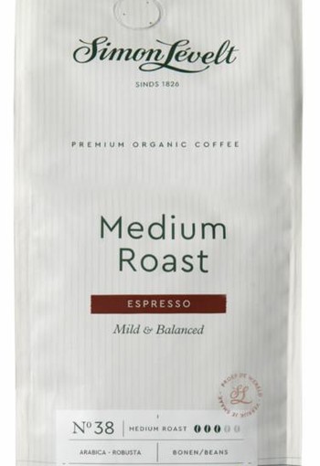 Simon Levelt Espresso medium roast bonen bio (1 Kilogram)