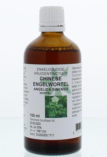 Natura Sanat Angelica sinensis rad/chinese engelwortel tinct (100 Milliliter)