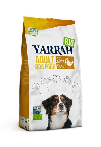 Yarrah Adult hondenvoer met kip bio MSC (2000 Gram)