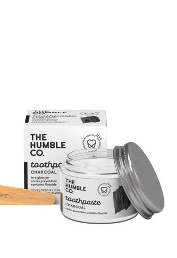 The Humble Co Tandpasta potje charcoal (50 Milliliter)