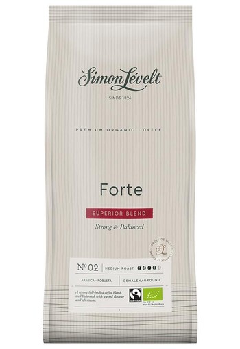 Simon Levelt Forte superior blend gemalen koffie bio (1 Kilogram)