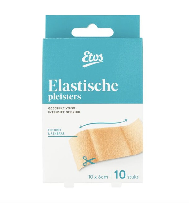 Etos Elastische Pleisterstrips 10 x 6 CM 10 stuks
