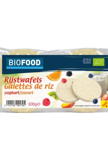 Damhert Rijstwafels yoghurt bio (100 Gram)