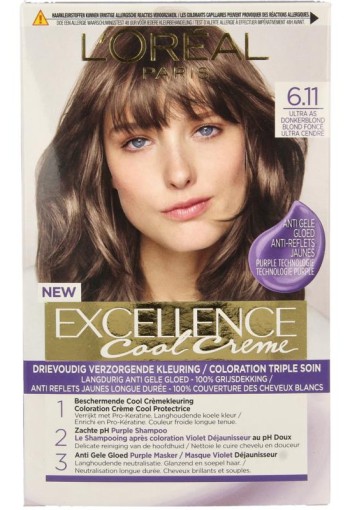 Excellence Cool creme 6.11 ultra as donkerblond 1 Stuks