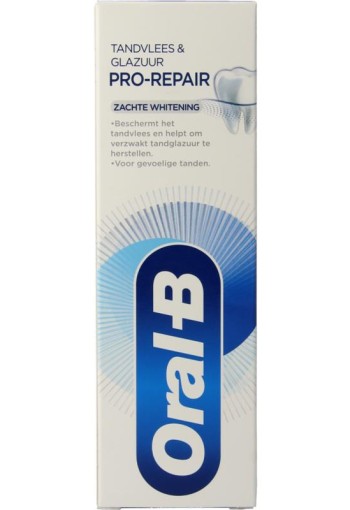 Oral B Tandpasta tandvlees & glazuur repair zachte white (75 Milliliter)