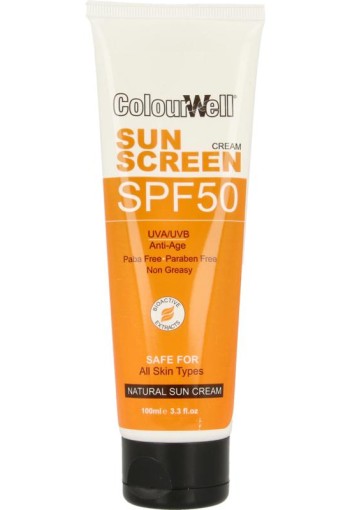 Colourwell Natuurlijke zonnecreme SPF50 (100 Milliliter)