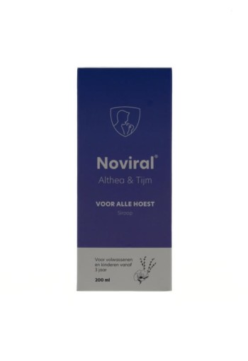 Noviral Alle hoest althea en tijmsiroop (200 Milliliter)
