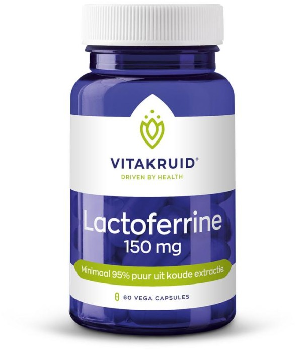 Vitakruid Lactoferrine 150 mg minimaal 95% puur + C (60 Vegetarische capsules)