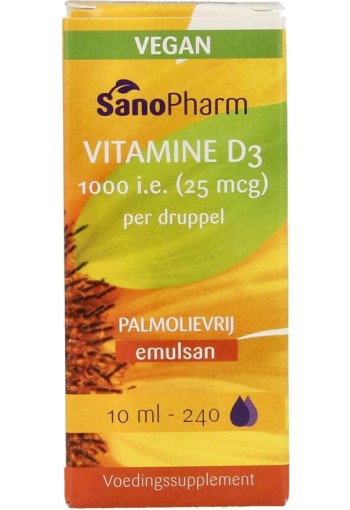 Sanopharm Emulsan vitamine D3 vegan (10 Milliliter)