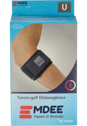 Emdee Tennis/golf arm supportband blauw (1 Stuks)