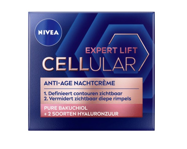 NIVEA CELLular 65+ Anti-Age Hyaluron Filler +Elasticity Nachtcrème 50 ml