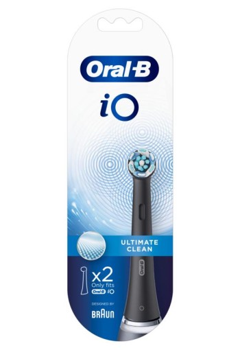 Oral B Opzetborstel iO ultimate clean zwart (2 Stuks)