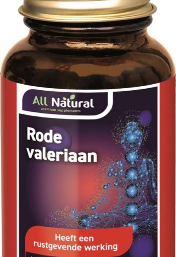 All Natural Rode valeriaan (100 Dragees)