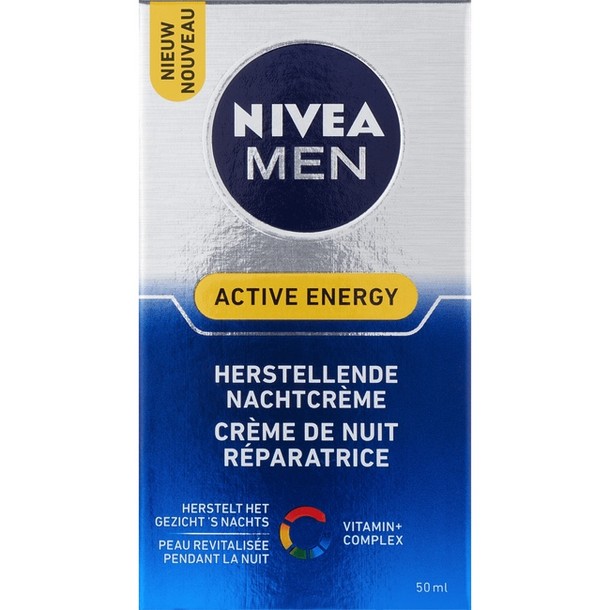 NIVEA MEN Active Energy Herstellende Nachtcrème 50 ml