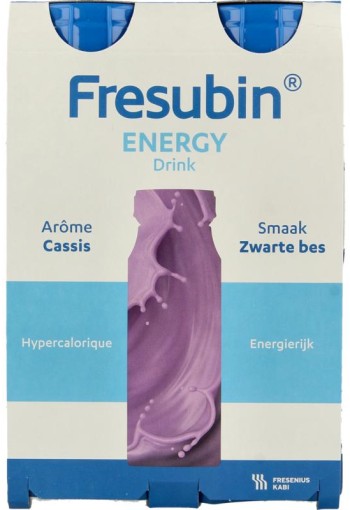 Fresubin Energy drink cassis 200ml (4 Stuks)