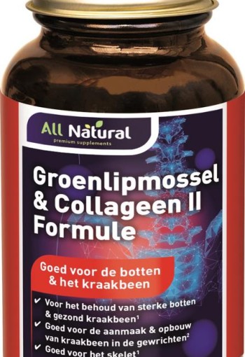 All Natural Groenlipmossel & collageen II formule (60 Tabletten)