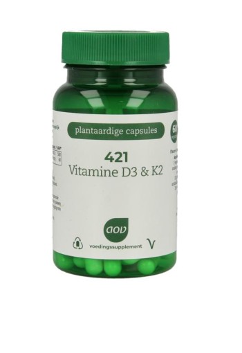 AOV 421 Vitamine D3 & K2 (60 Vegetarische capsules)