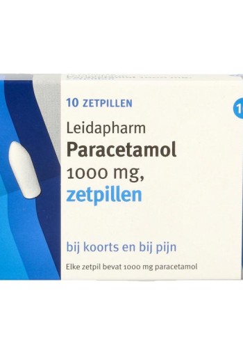 Leidapharm Paracetamol 1000mg zetpil (10 Zetpillen)