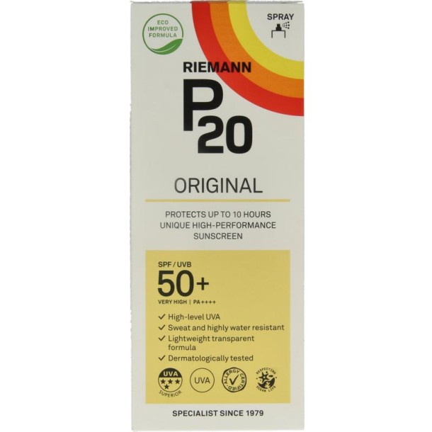 P20 Original spray SPF50+ (175 Milliliter)