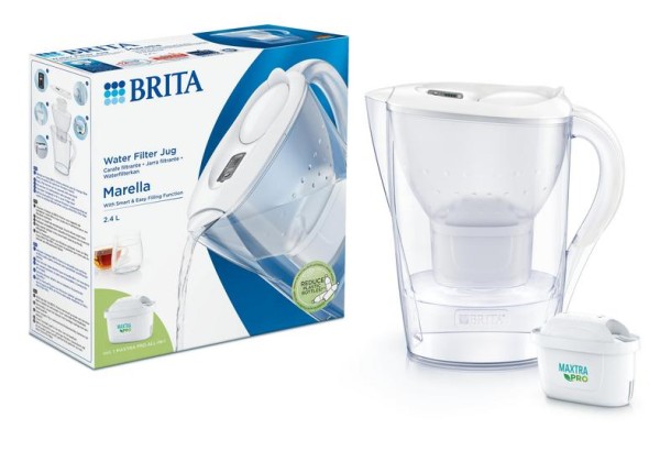 Brita Waterfilterkan Marella cool white (1 Set)