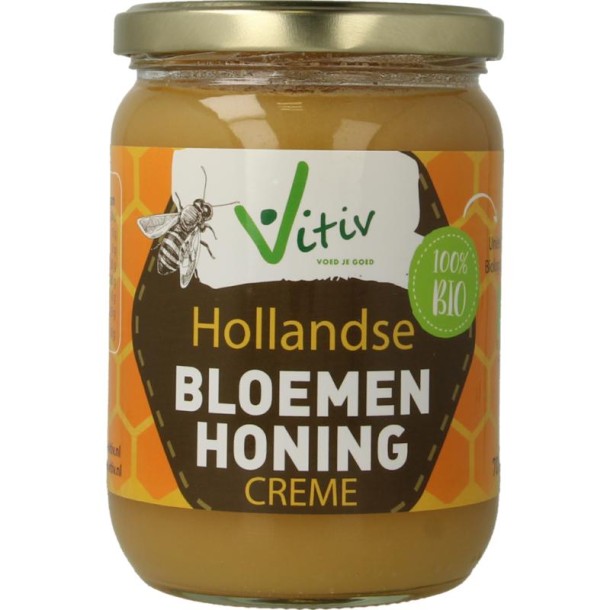 Vitiv Creme honing bio (700 Gram)