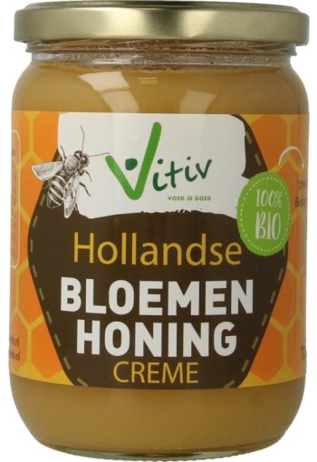 Vitiv Creme honing bio (700 Gram)