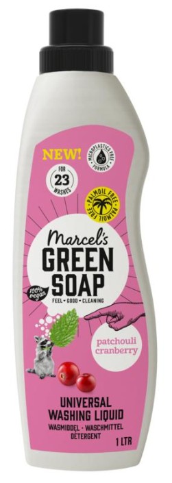 Marcel's GR Soap Wasmiddel universeel patchouli & cranberry (1 Liter)