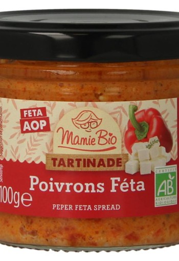 Mamie Bio Tapenade paprika feta bio (100 Gram)