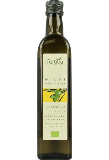 Fertilia Olijfolie mild voor bakken en braden bio (500 Milliliter)