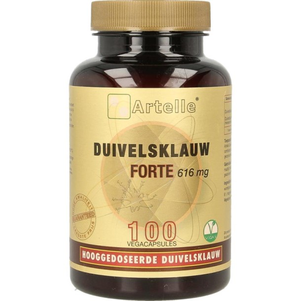 Artelle Duivelsklauw forte 616mg (100 Vegetarische capsules)