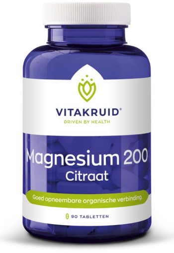 Vitakruid Magnesium 200 citraat (90 Tabletten)