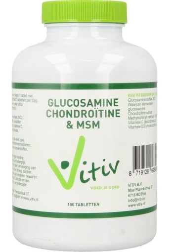 Vitiv Glucosamine chondroitine MSM (180 Tabletten)