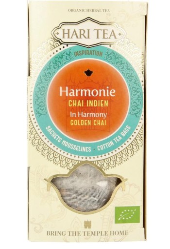 Hari Tea Golden chai in harmony bio (10 Stuks)