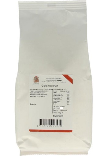 Le Poole Glutamix bruin brood mix (500 Gram)