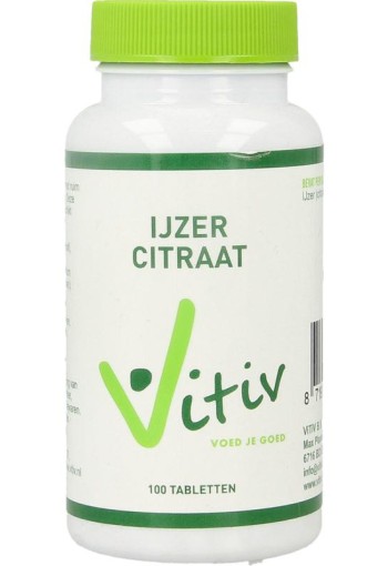 Vitiv IJzer citraat (100 Tabletten)