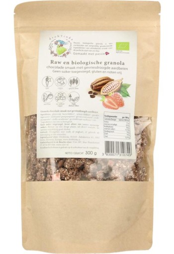 Vitiv Tijgernoot granola chocolade aardbei bio (300 Gram)