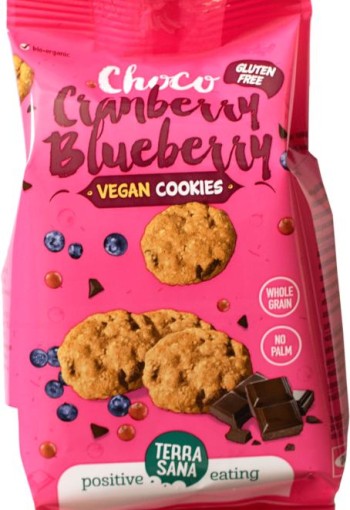 Terrasana Koekjes Choco-Cranberry-Blueberry bio (150 Gram)