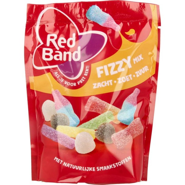 Red Band Snoepmix Fizzy (205 Gram)